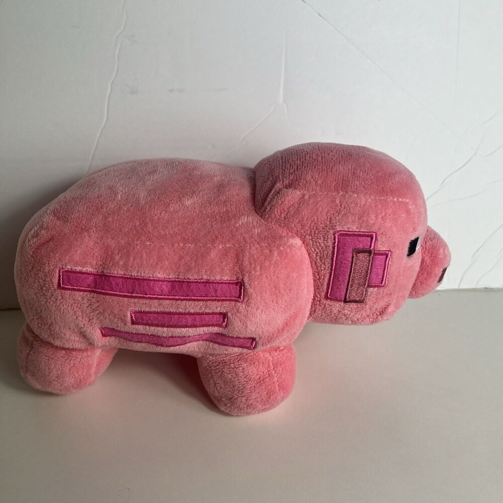 Minecraft 10" Pink Pig Plush Toy Soft Stuffed Animal 2020 Mojang Jinz